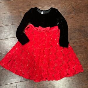 Bonnie Jean black velvet holiday dress